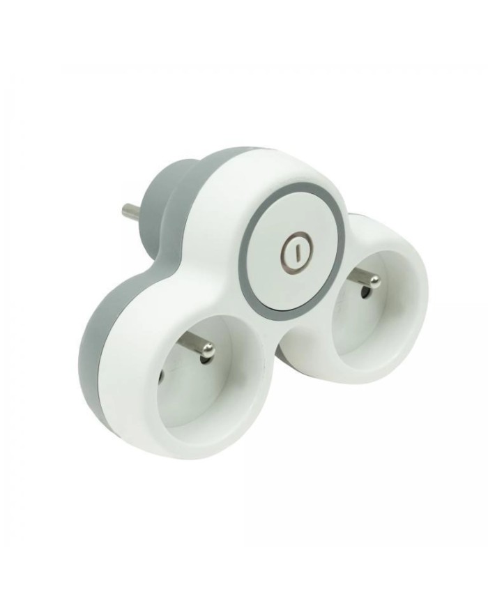 Rozgałęźnik wtyczkowy dwukrotny z włącznikiem - Sklep Online