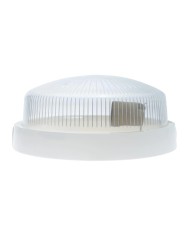 Oprawa oświetleniowa RITA E27 18W IP44 IK10 - Biała, Przezroczysta