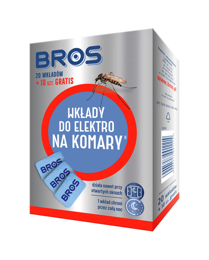BROS - Wkłady do elektro na komary | Skuteczna ochrona BROS - Wkłady do elektro na komary | Skuteczna ochrona