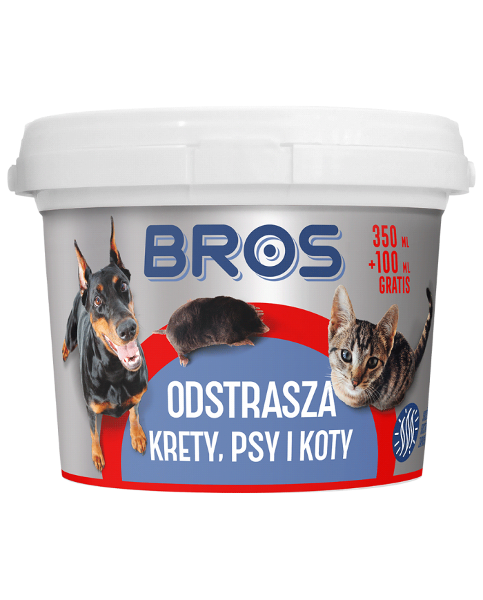 BROS 450ml - Skuteczny odstraszacz dla krety, psów i kotów BROS 450ml - Skuteczny odstraszacz dla krety, psów i kotów