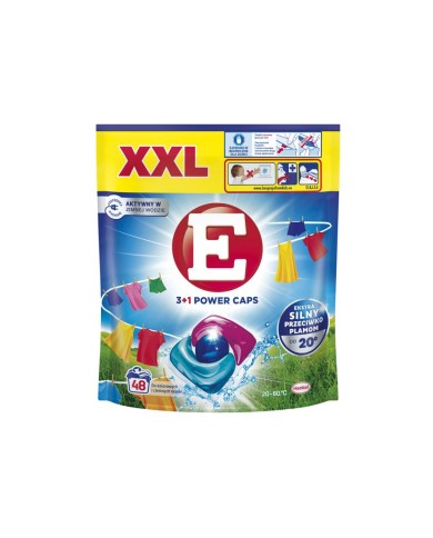 E POWER CAPS 48szt - Kapsułki do prania KOLOR i CIEMNE