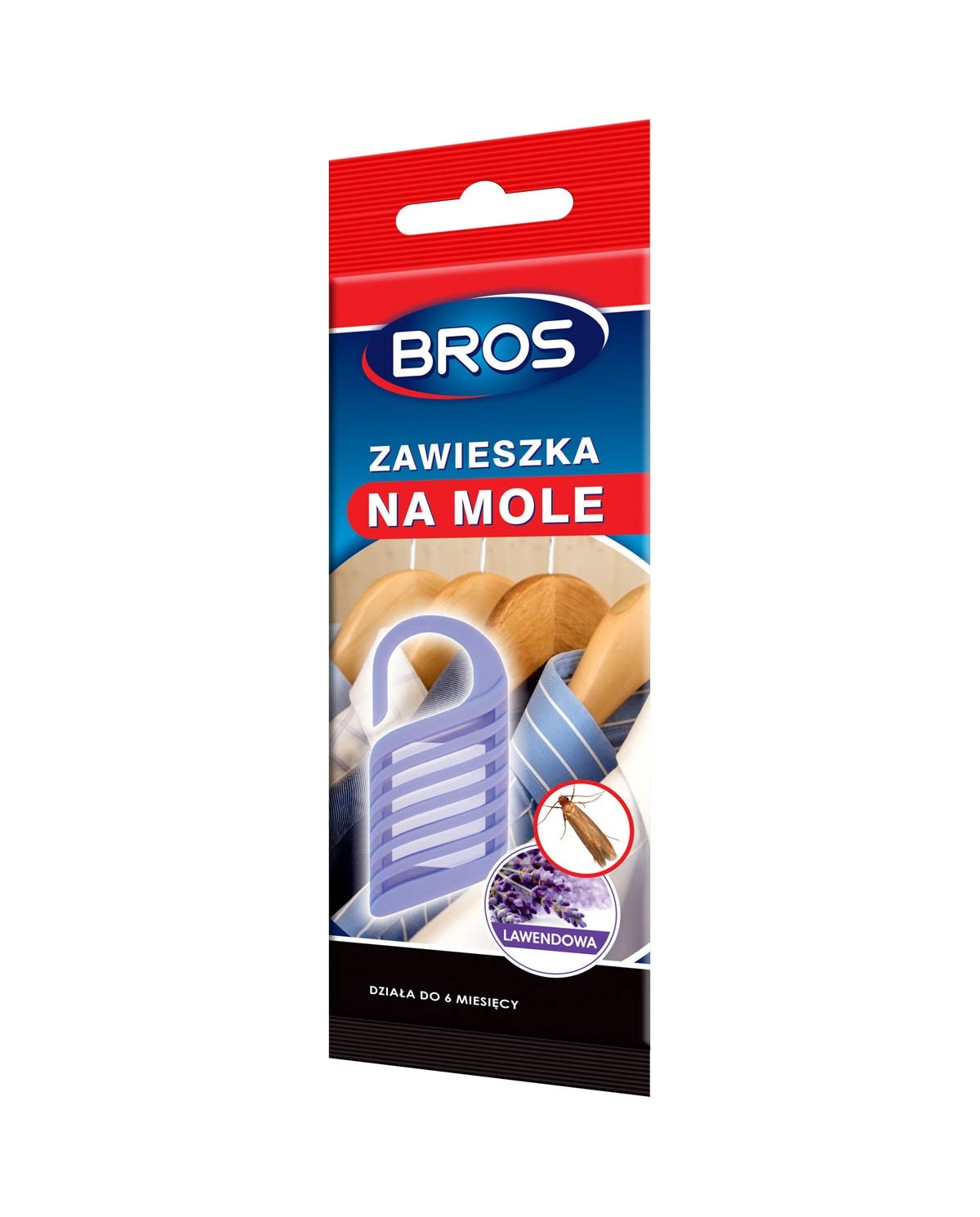 Zawieszka na mole lawendowa BROS - Skuteczna ochrona w domu Zawieszka na mole lawendowa BROS - Skuteczna ochrona w domu
