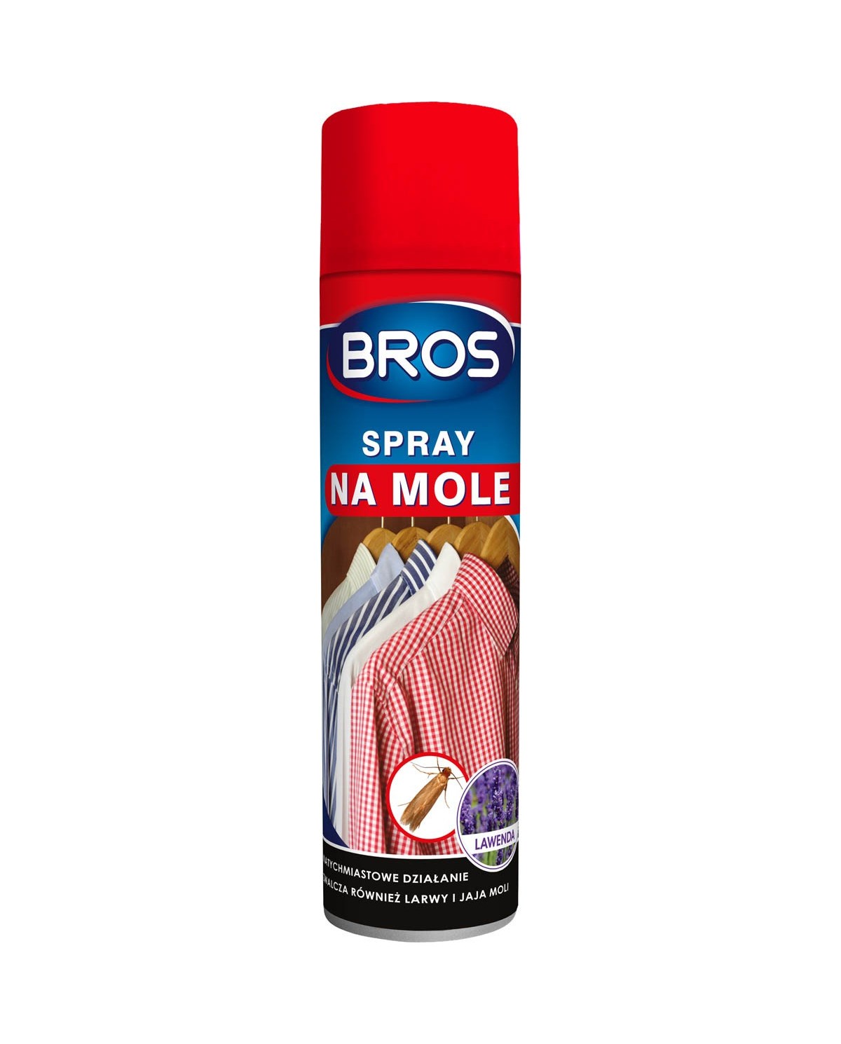 Spray na mole 150 ml BROS - Skuteczna ochrona przed szkodnikami Spray na mole 150 ml BROS - Skuteczna ochrona przed szkodnikami