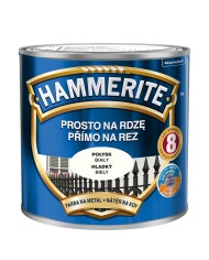 Farba do metalu 0,25 L biały połysk HAMMERITE - trwałość i jakość Farba do metalu 0,25 L biały połysk HAMMERITE - trwałość i jakość