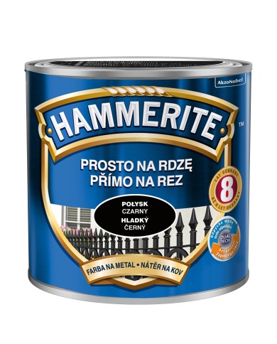 Farba do metalu 0,25 L czarny połysk HAMMERITE - wysoka jakość! Farba do metalu 0,25 L czarny połysk HAMMERITE - wysoka jakość!