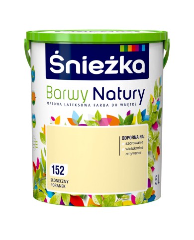 Barwy Natury T - Słoneczny Poranek 152, 5L - Farba do wnętrz Barwy Natury T - Słoneczny Poranek 152, 5L - Farba do wnętrz