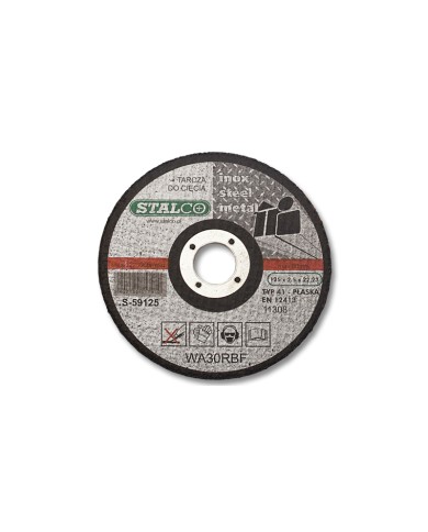 Tarcza metalowa płaska 125x1,0 mm STALCO - Wysoka jakość! Tarcza metalowa płaska 125x1,0 mm STALCO - Wysoka jakość!