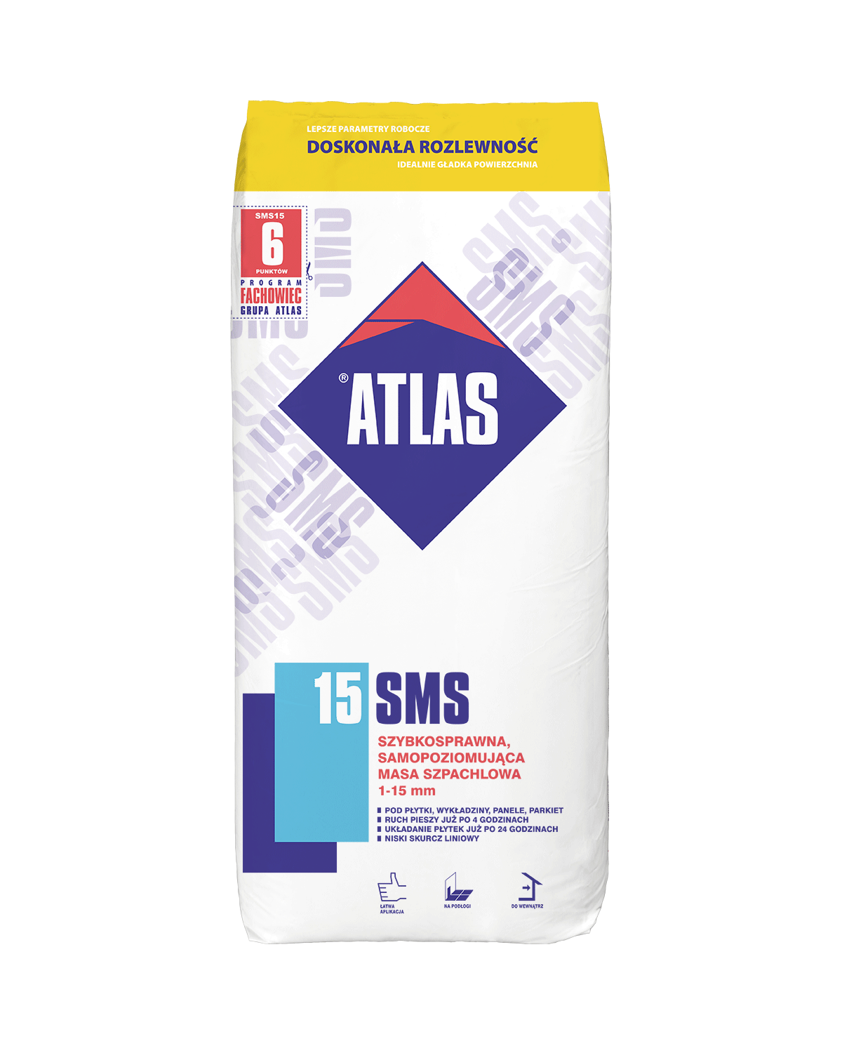 Podkład podłogowy samopoziomujący SMS 15-25 kg ATLAS - Wysoka Jakość