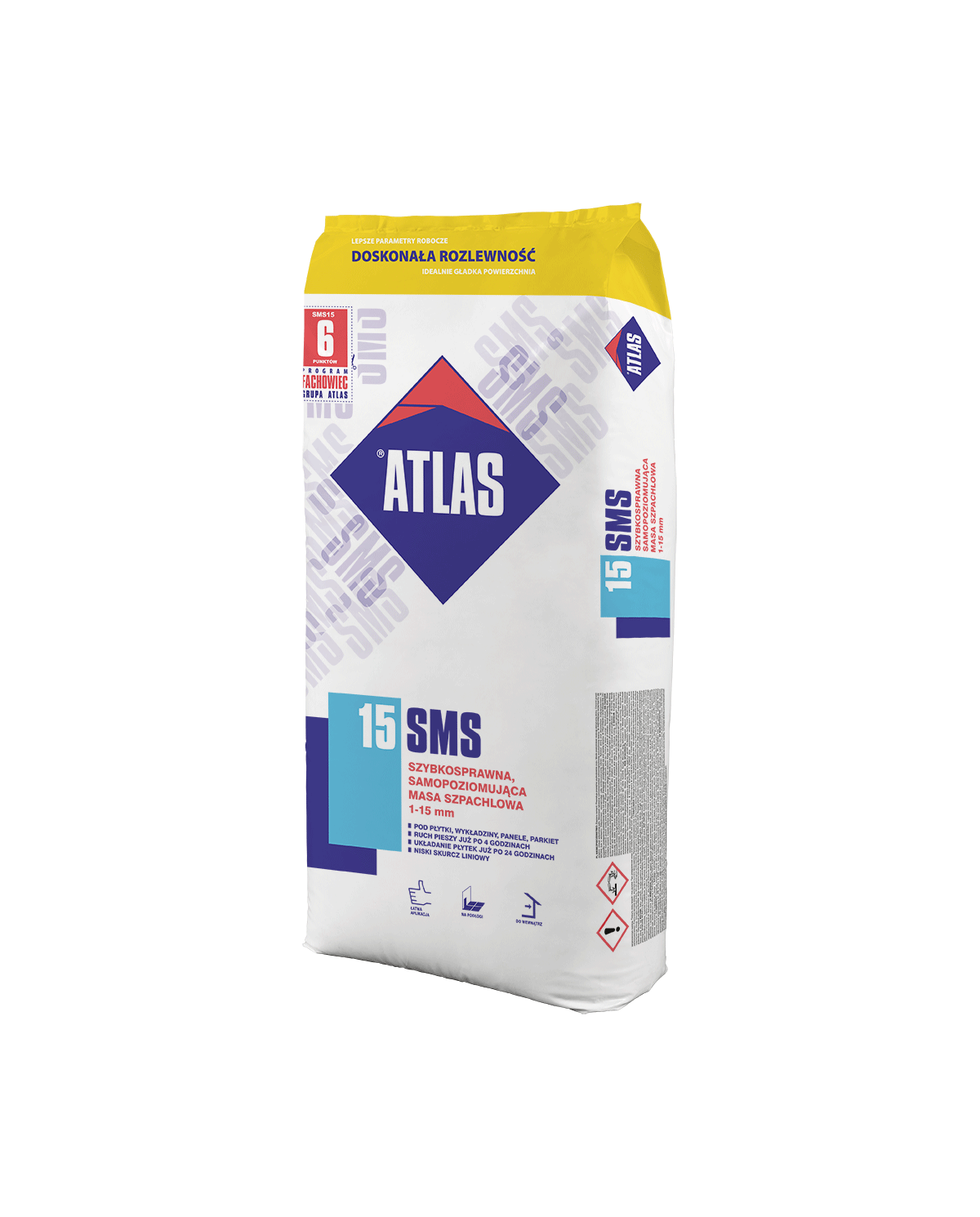 Podkład podłogowy samopoziomujący SMS 15-25 kg ATLAS - Wysoka Jakość