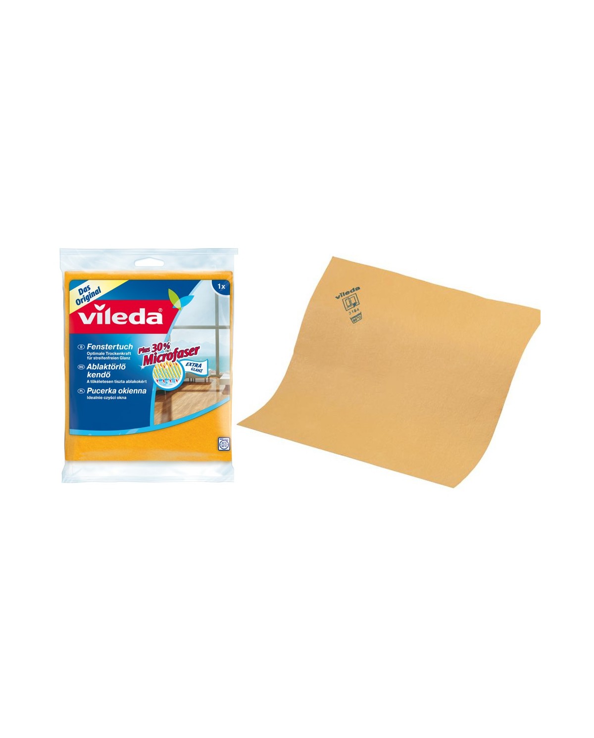 VILEDA ścierka okienna 30% mikrofibra - 30 sztuk w opakowaniu