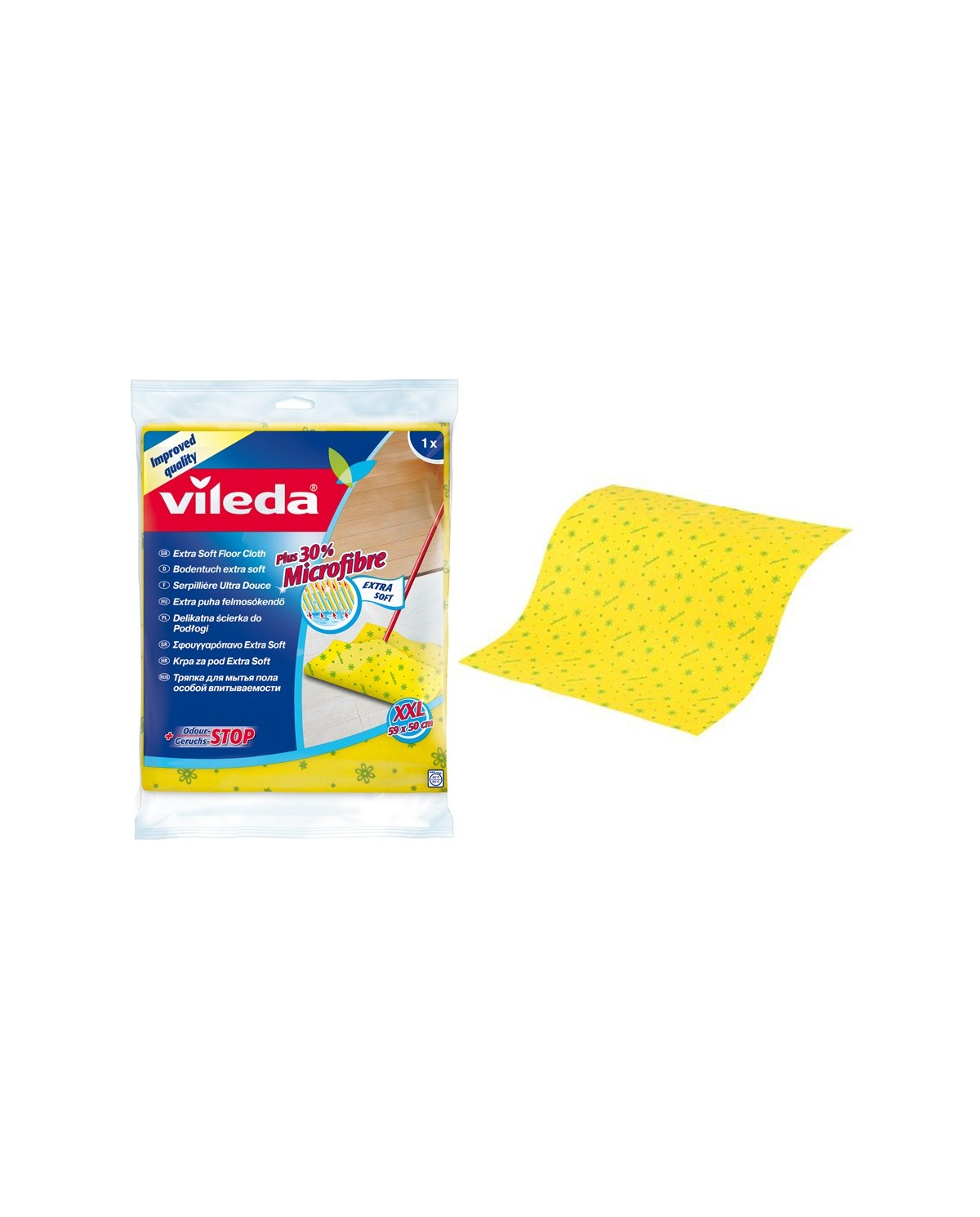 VILEDA ścierka do podłogi 30% - Art. 141321 | Skuteczne czyszczenie VILEDA ścierka do podłogi 30% - Art. 141321 | Skuteczne czyszczenie