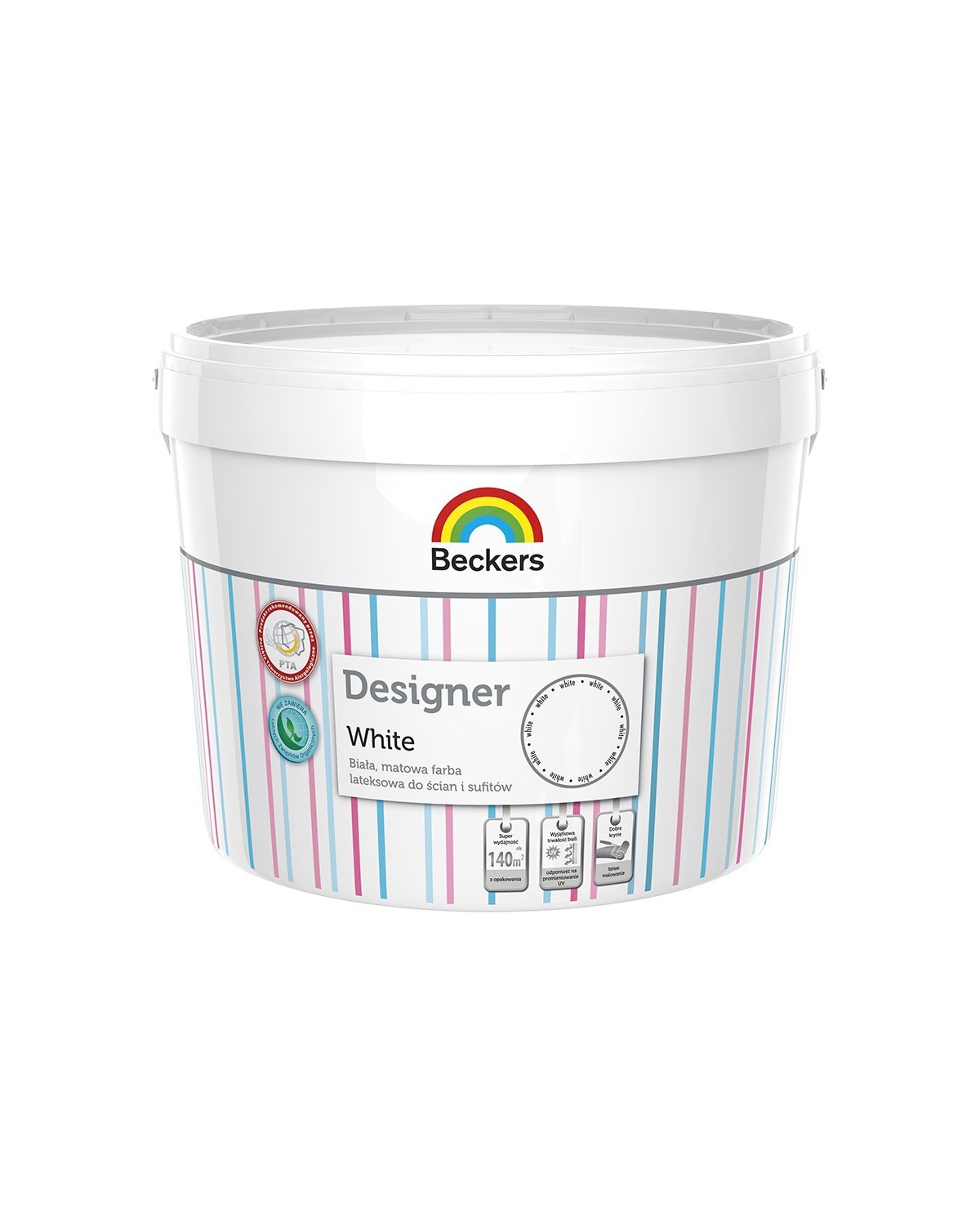 Farba lateksowa White 10 L biała BECKERS - Wysoka jakość Farba lateksowa White 10 L biała BECKERS - Wysoka jakość