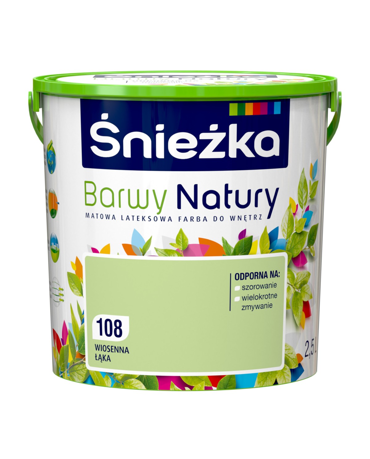 Farba do ścian i sufitów Wiosenna Łąka 2,5 L - ŚNIEŻKA