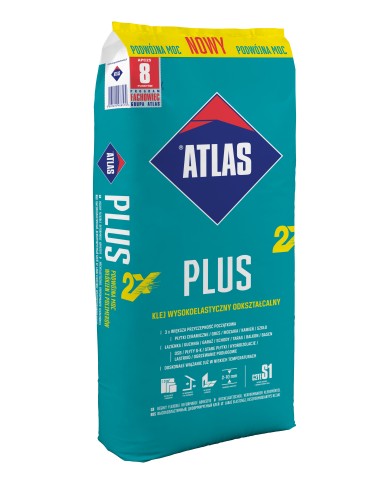 Klej do płytek Plus 25 kg ATLAS - Wysoka jakość i trwałość Klej do płytek Plus 25 kg ATLAS - Wysoka jakość i trwałość