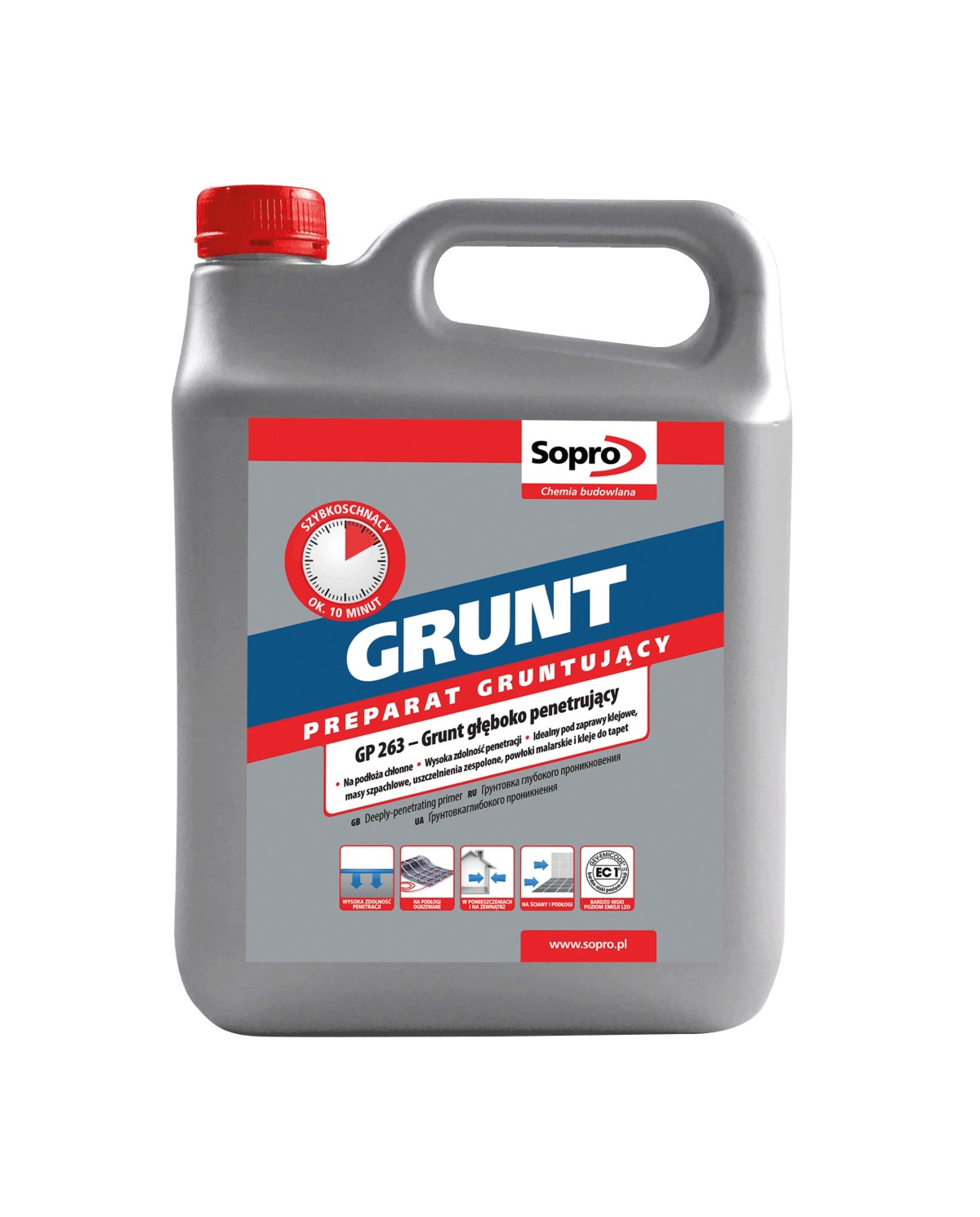 SOPRO GP 263/4 N - Preparat gruntujący penetrujący SOPRO GP 263/4 N - Preparat gruntujący penetrujący