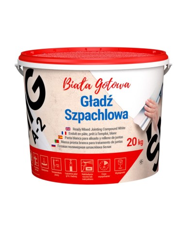 MEGARON Biała zaprawa szpachlowa ŚMIG A-2 PREMIUM 20 kg - Kup teraz! MEGARON Biała zaprawa szpachlowa ŚMIG A-2 PREMIUM 20 kg - Kup teraz!
