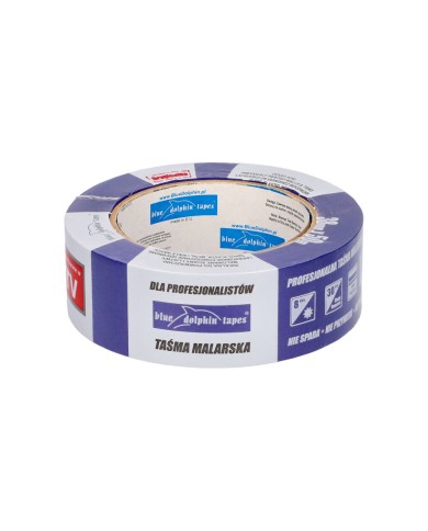 Taśma malarska 38mm x 50m BLUEDOLPHIN - Wysoka jakość i trwałość Taśma malarska 38mm x 50m BLUEDOLPHIN - Wysoka jakość i trwałość