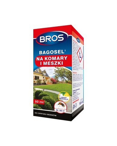 BROS Bagosel 100EC 50ml - Skuteczny oprysk przeciw komarom BROS Bagosel 100EC 50ml - Skuteczny oprysk przeciw komarom