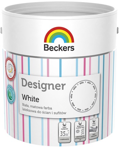 Designer White 2,5L - Elegancka farba do wnętrz Designer White 2,5L - Elegancka farba do wnętrz