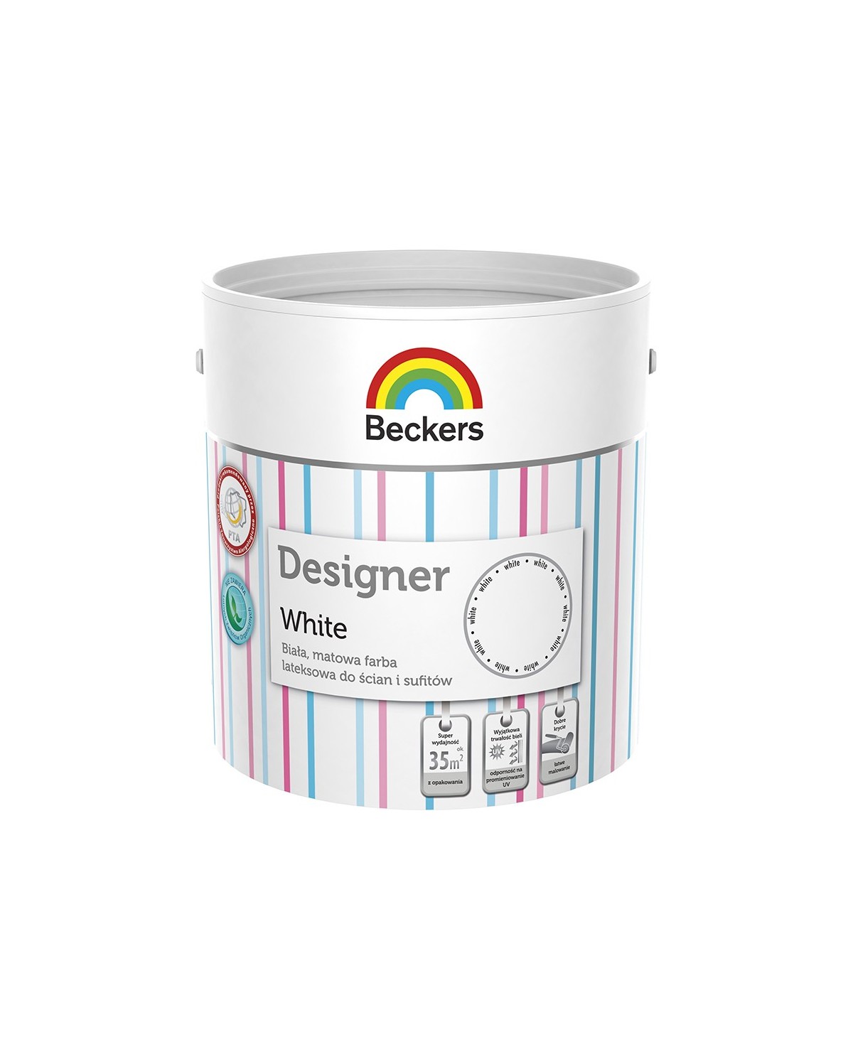 Designer White 2,5L - Elegancka farba do wnętrz Designer White 2,5L - Elegancka farba do wnętrz