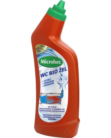 BROS Microbec WC Bio Żel 750ml - Skuteczne czyszczenie toalety BROS Microbec WC Bio Żel 750ml - Skuteczne czyszczenie toalety