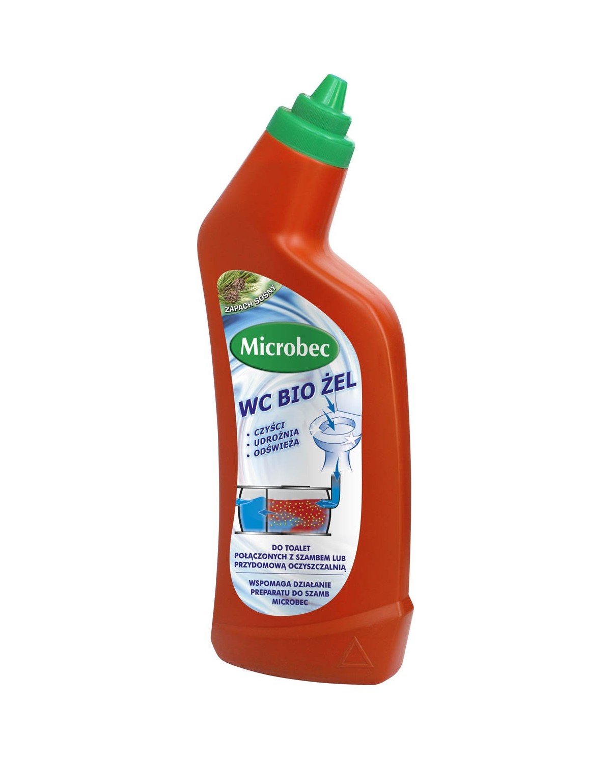 BROS Microbec WC Bio Żel 750ml - Skuteczne czyszczenie toalety